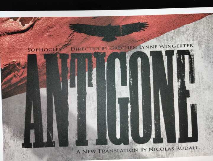 Image of the poster for Pellissippi State's production of Antigone.