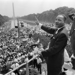 Dr. Martin Luther King Jr reads iconic “I Have a Dream” speech to a crowd of more than 200,000 people in Washington on August 28th, 1963.
