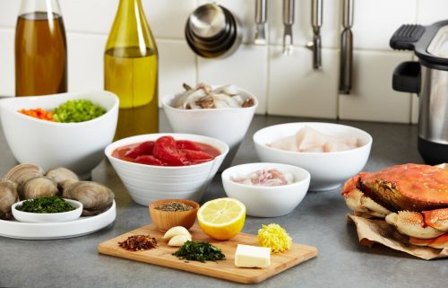 Ingredients of cioppino