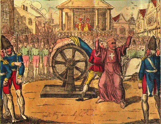 Painting of the Torture and Execution of Jean Calas