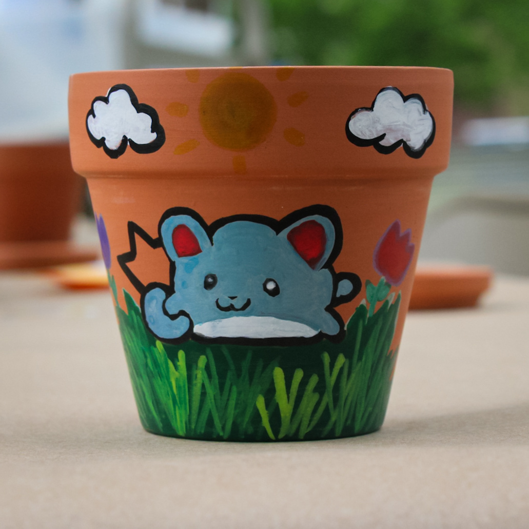 Hardin Valley Campus Library’s “Paint A Pot & Plant A Seed” Earth Day Event