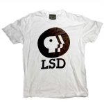 A shirt with the PBS logo with the acronym LSD under the logo