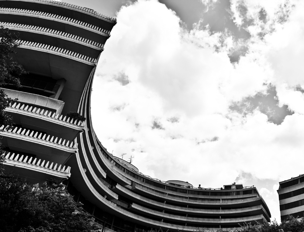 A ground view of the Watergate complex