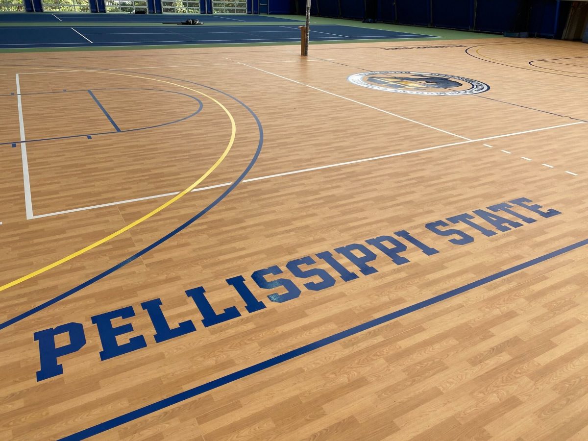 Pellissippi State newly renovated basketball court floors