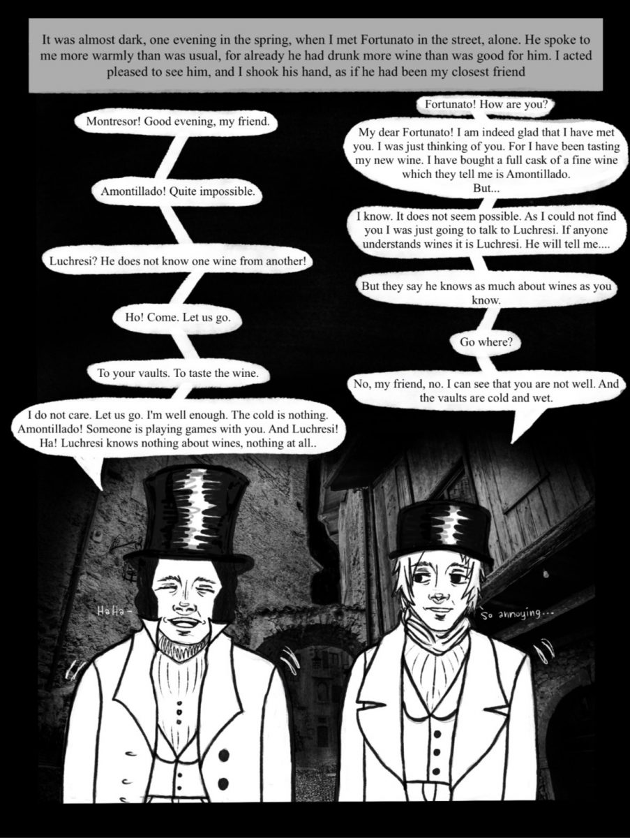 The Cask of Amontillado Comic Adaptation