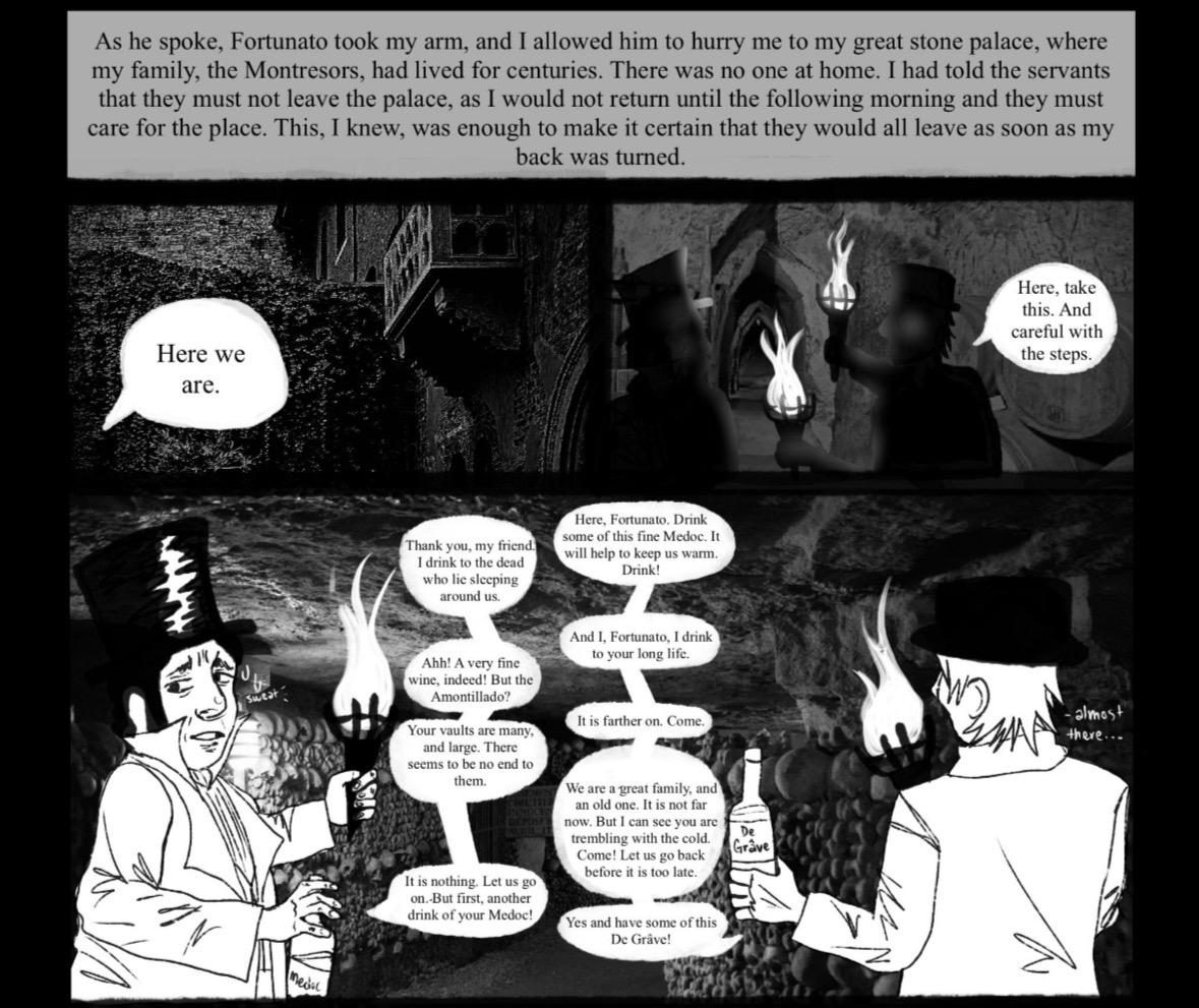 The Cask of Amontillado Comic Adaptation