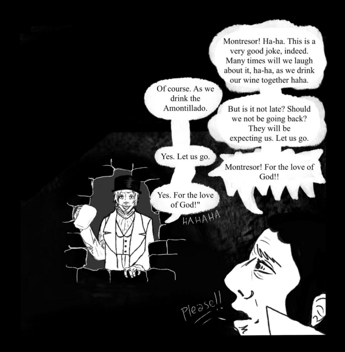 The Cask of Amontillado Comic Adaptation