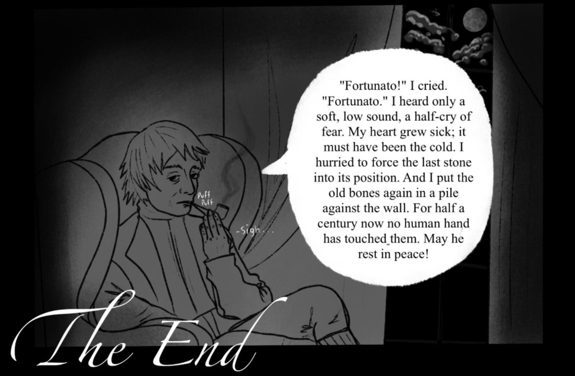 The Cask of Amontillado Comic Adaptation