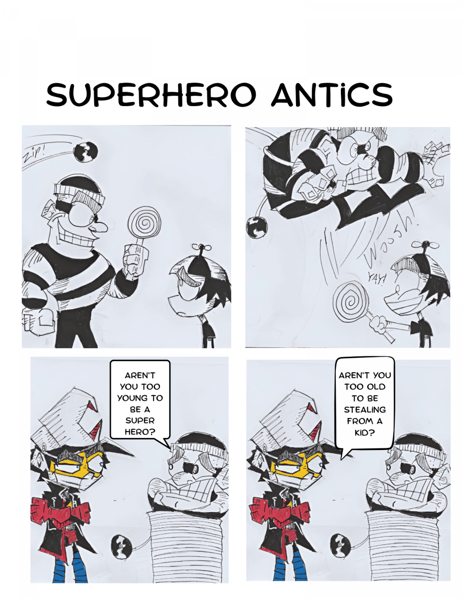 Superhero Antics a comic by Nic Schaaf