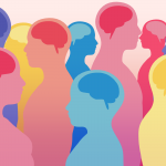 Crowd of neurodiverse people