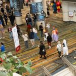 An overlook of the convention entrance.