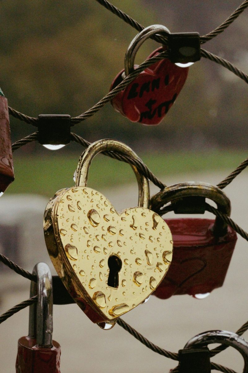 heart-shaped lock