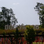 A Dollywood sign in the park on digicam last June