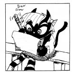 Caption: “Draw, Draw,” coming from the pencil.