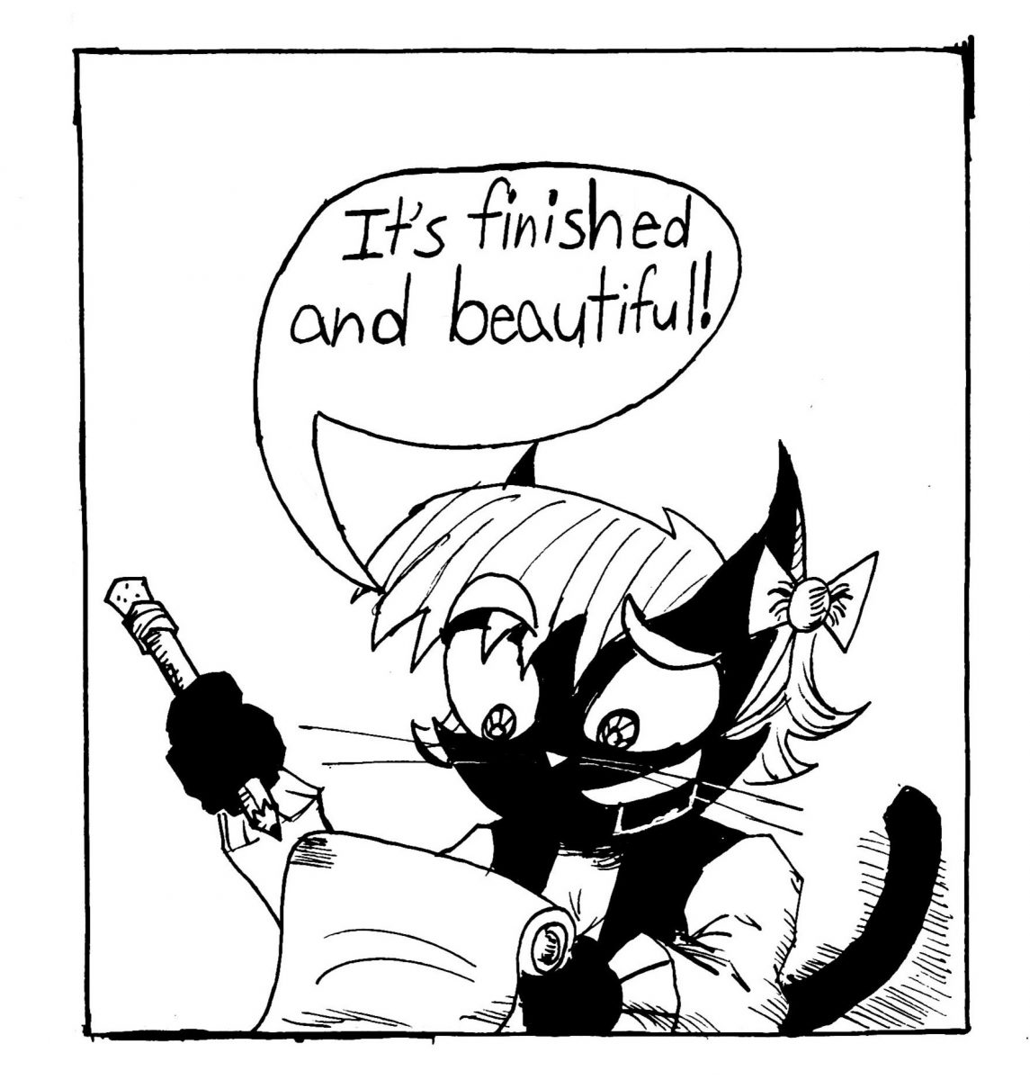 “It’s finished and beautiful!”