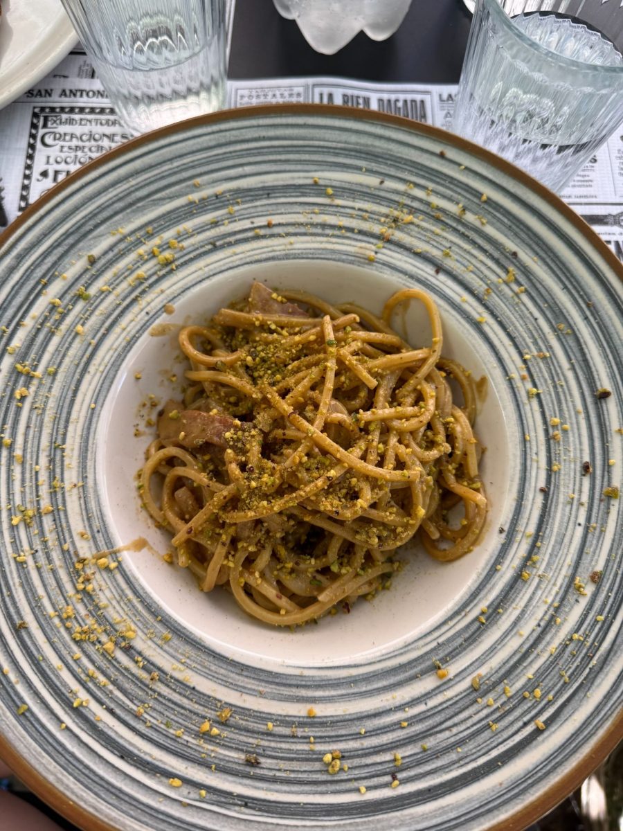 Pistachio spaghetti