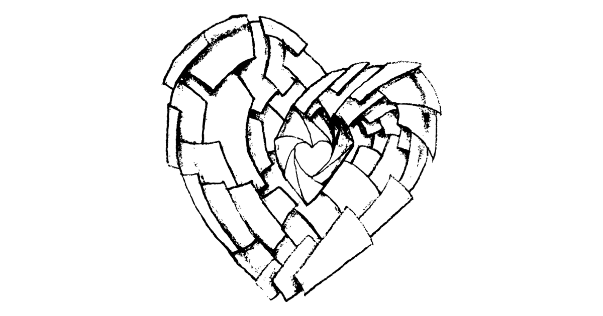 a heart building and growing