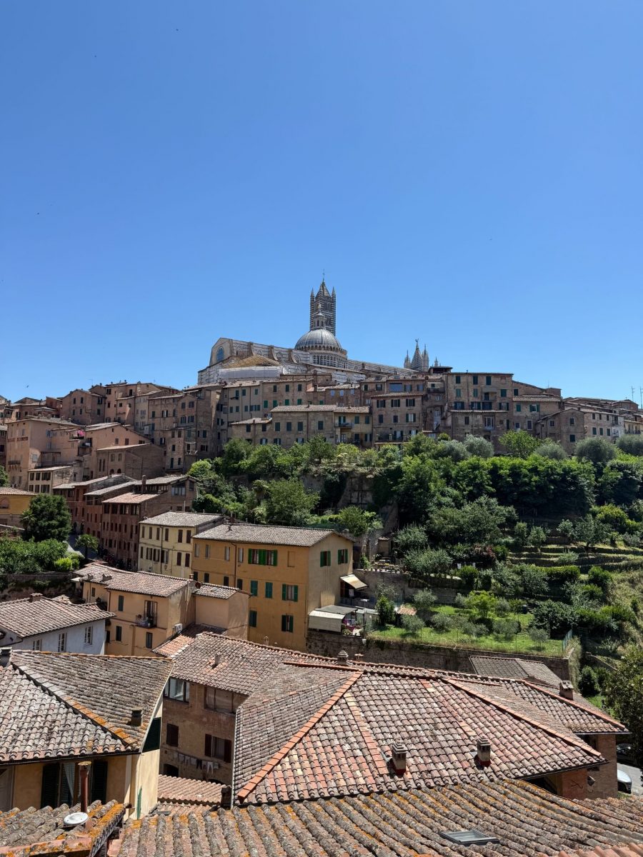 View of Siena Cathedral from hotel