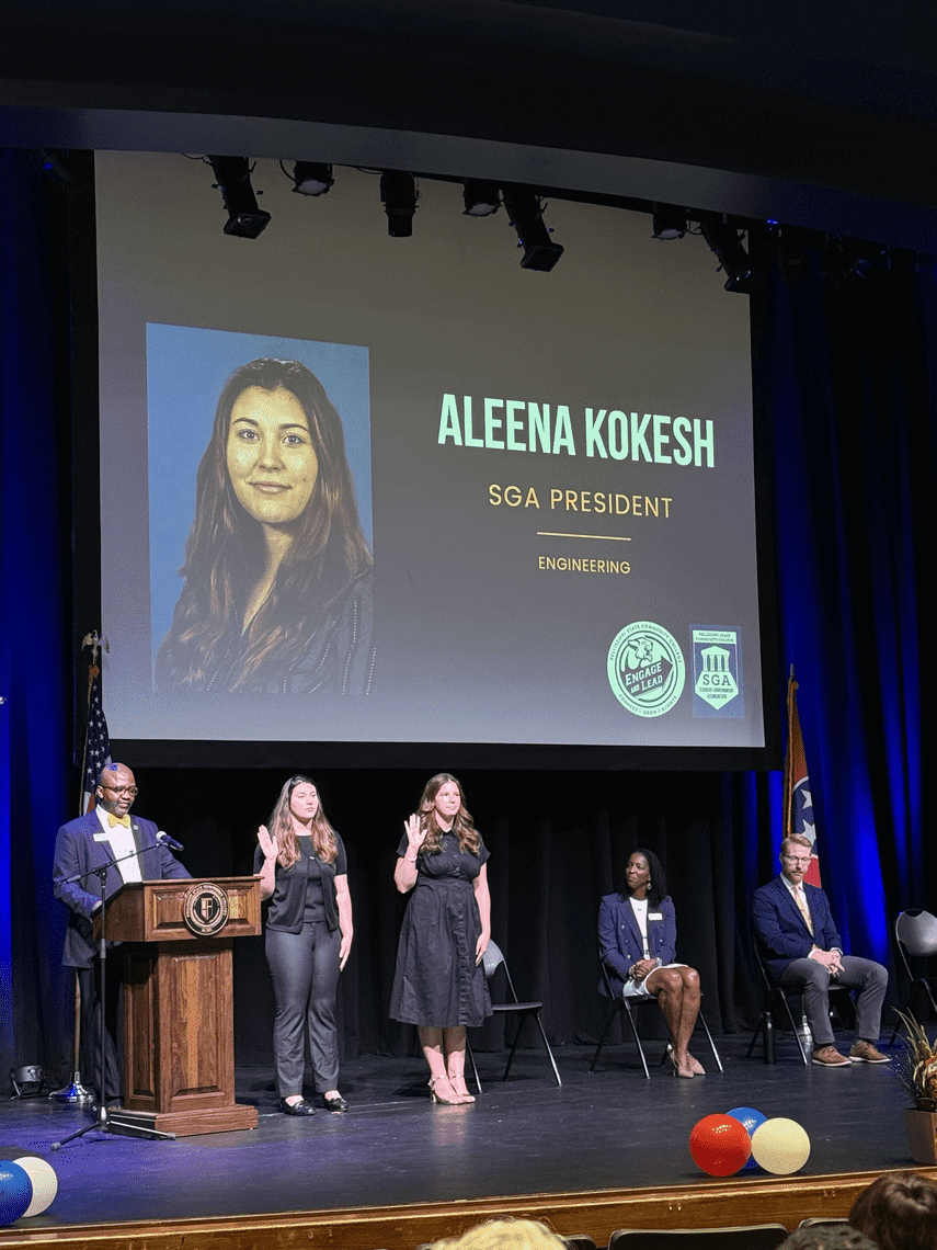 "Aleena Kokesh" "SGA President" "Engineering"