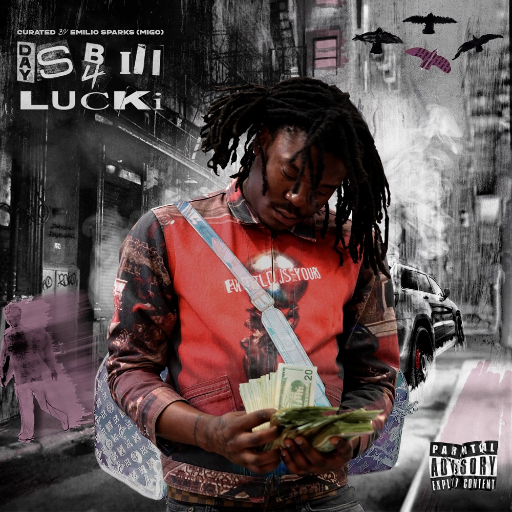 "Curated by Emilio Sparks" "Days B4 II" "Lucki" "Parental Advisory Explicit Content"