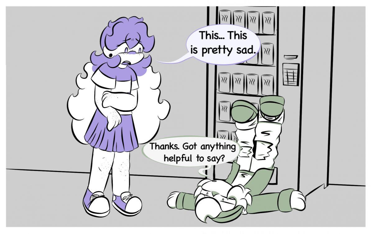 Millie: This…This is pretty sad. Pax: Thanks. Got anything helpful to say?