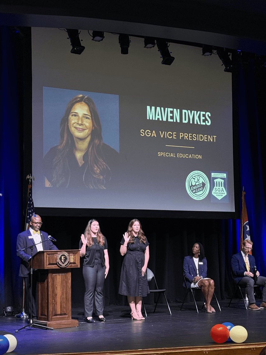 "Maven Dykes" "SGA Vice President" "Special Education"