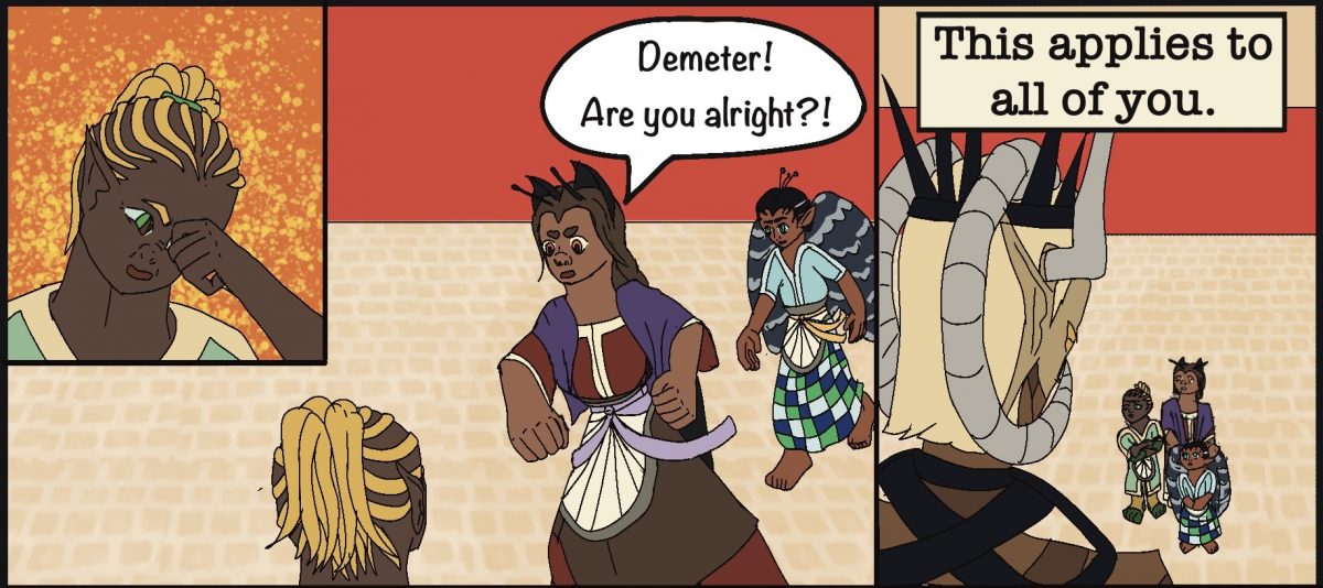 Hestia: Demeter! Are you alright?! Kronos: This applies to all of you.