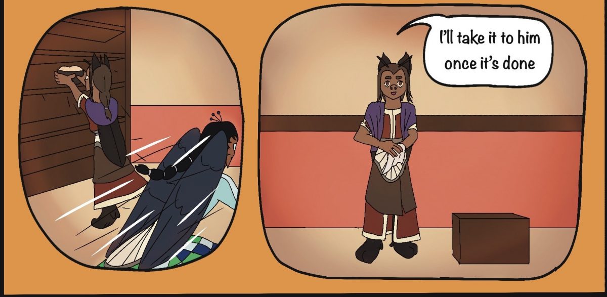 Hestia: I’ll take it to him once it’s done